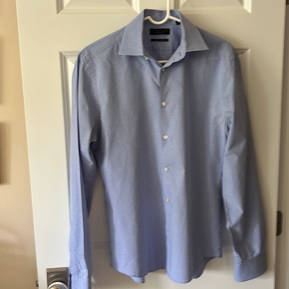 Bloomingdale's Other - Mens 15 1/2   34x35 dress shirt slim fit stretch